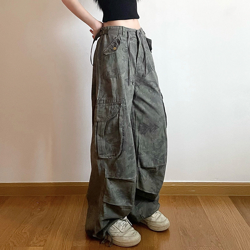 Damen Cargohose mit verstellbarem Bund und vielseitigen Taschen Stalluxe