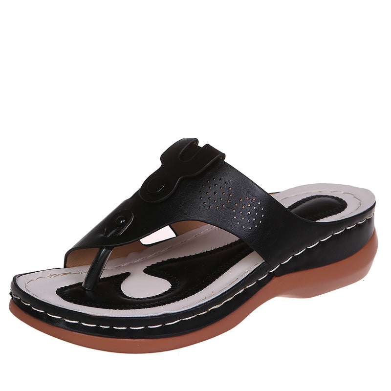 Damen Orthopädische Zehentrenner-Sandalen mit verstellbarem Riemen Stalluxe