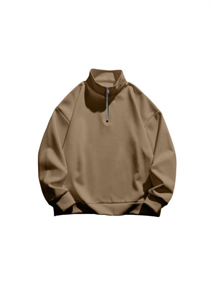 Damen Sweatshirt mit Stehkragen und Reißverschluss Stalluxe
