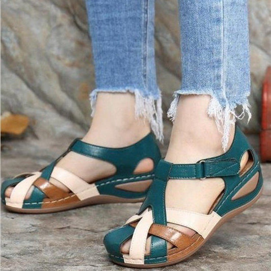 Damen Sandalen mit komfortablem Fußbett und verstellbarem Riemen Stalluxe