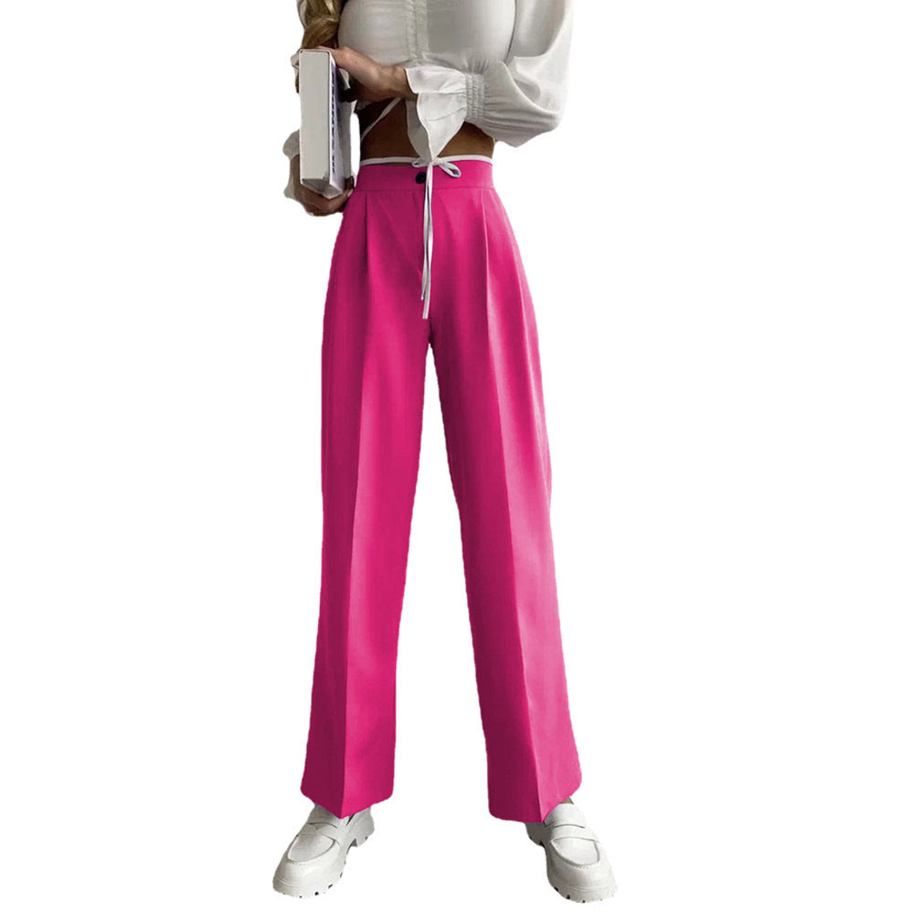 Damen Weite Palazzo-Hose mit elastischem Bund und praktischen Taschen Stalluxe