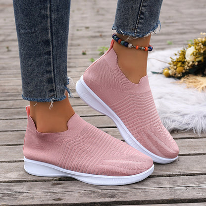Damen Komfortable Slip-On Sneakers mit atmungsaktivem Obermaterial Stalluxe