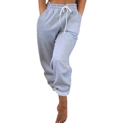 Damen Bequeme Sweatpants mit elastischem Bund und Kordelzug Stalluxe