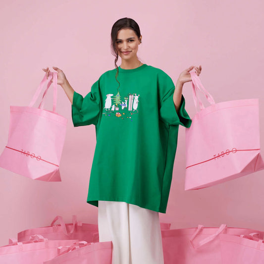 Damen Oversized T-Shirt mit kreativem Tiermotiv und lässigem Schnitt Stalluxe