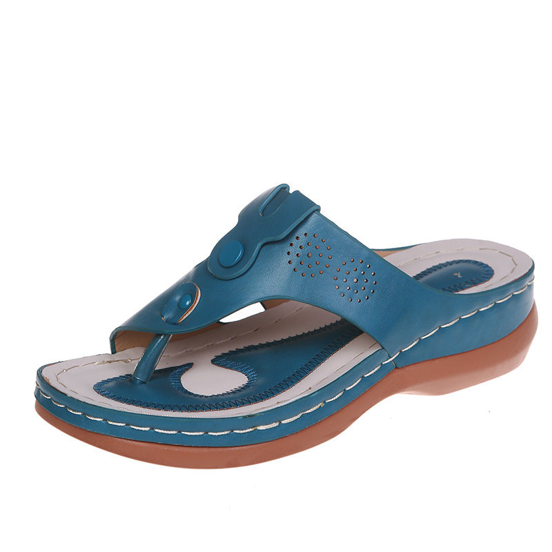 Damen Orthopädische Zehentrenner-Sandalen mit verstellbarem Riemen Stalluxe