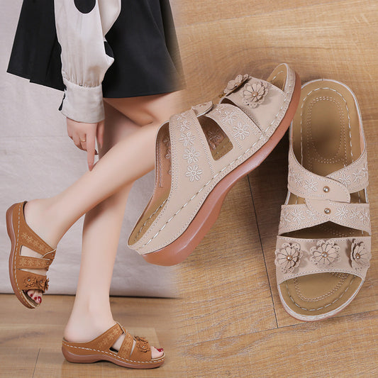 Damen Komfortable Blumensandalen Stalluxe
