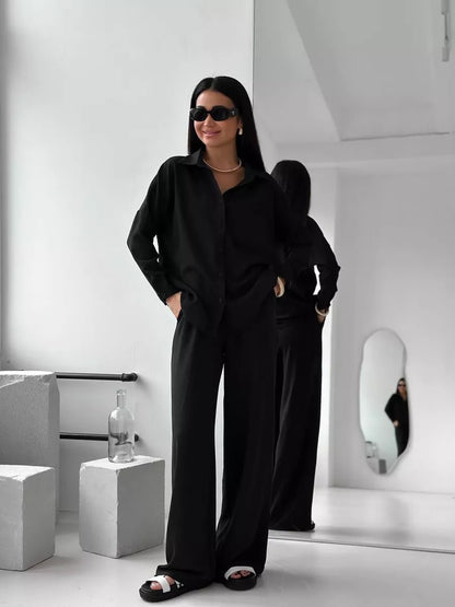 Damen Trendige Hemdbluse mit lockerer Passform Stalluxe