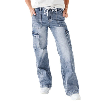 Damen Cargo-Jeans mit lässigem Schnitt und praktischen Taschen Stalluxe