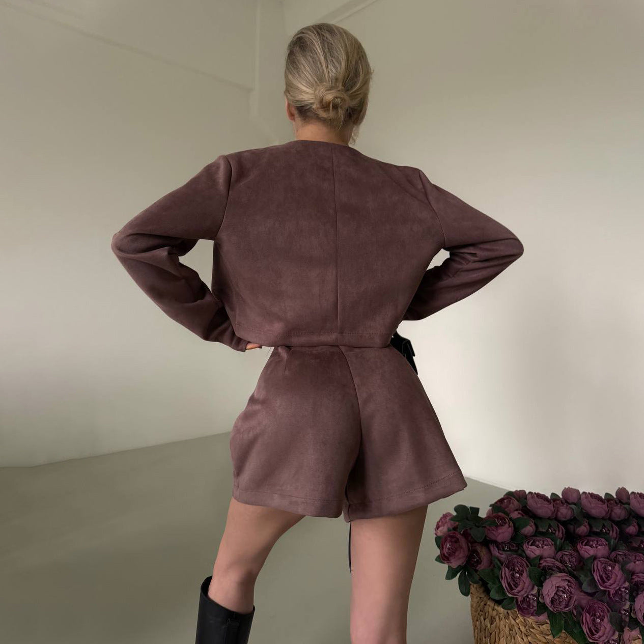 Damen Blazer mit elegantem Schnitt und praktischen Druckknopfdetails Stalluxe