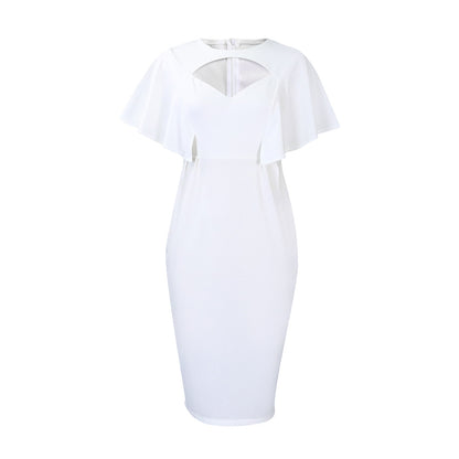 Damen Etuikleid mit Volumenärmeln und Cut-Out-Details Stalluxe