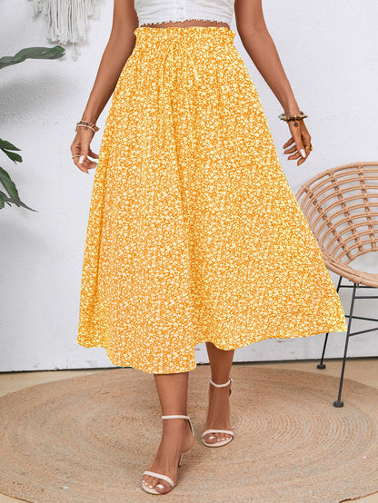 Damen Midi-Rock mit floralen Print Stalluxe