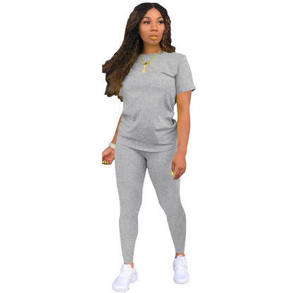 Damen Sportset mit T-Shirt und Leggings Stalluxe