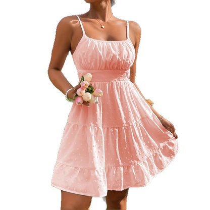 Damen Sommerliches Kleid mit Volantdesign Stalluxe
