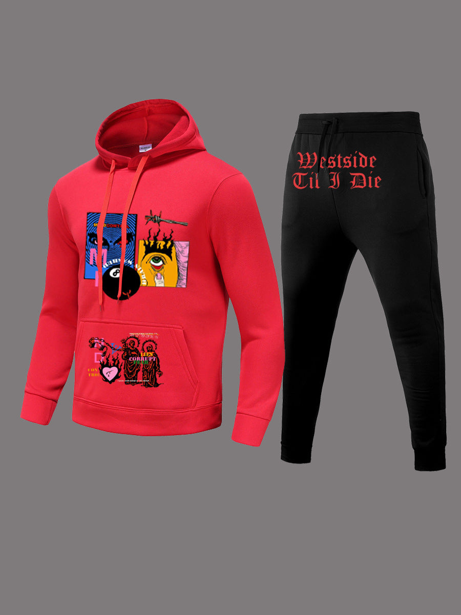 Damen Hoodie und Jogginghose Set mit einzigartigem Grafikinspiration Stalluxe