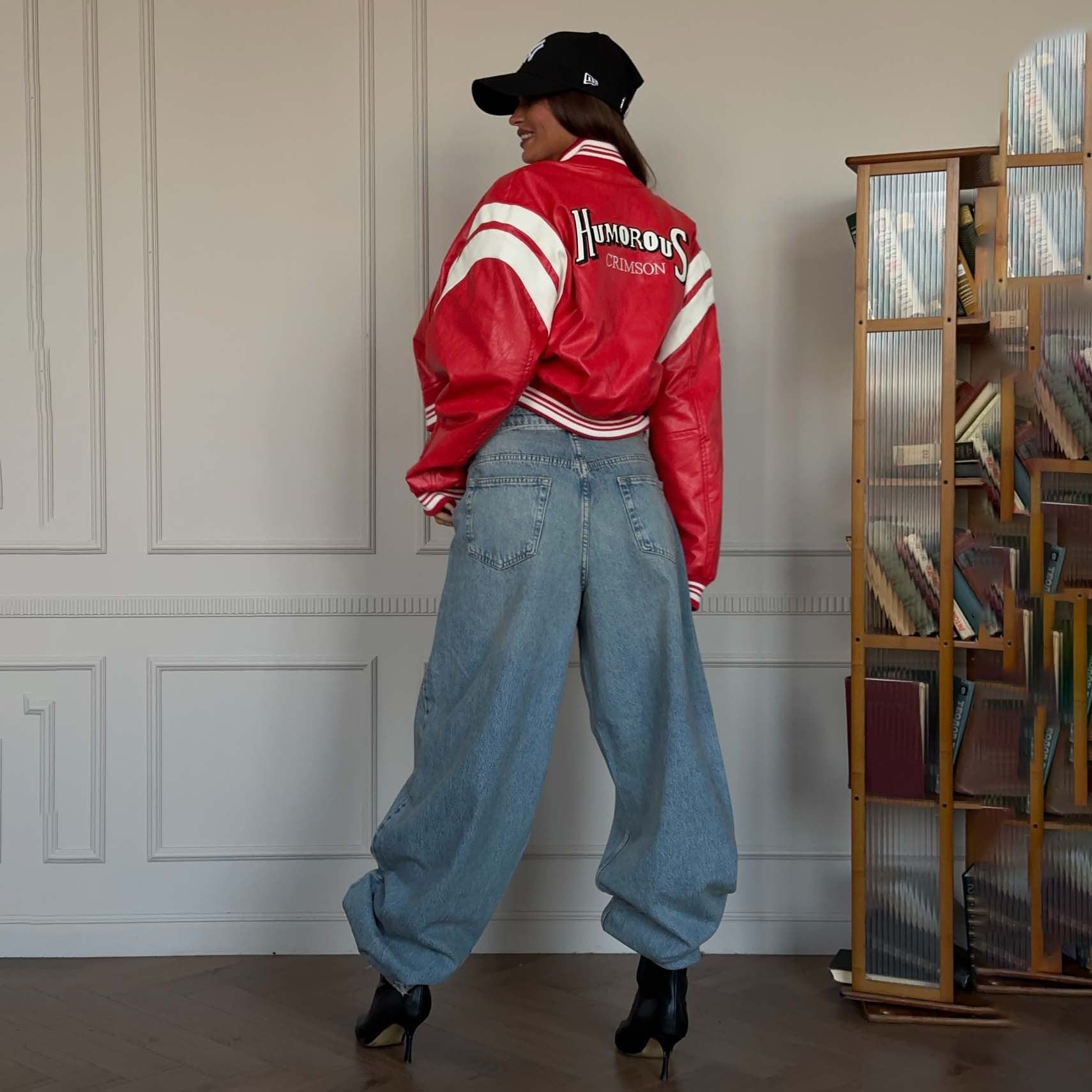 Damen sportliche Varsity-Jacke mit lässigem Schnitt und moderner Applikation Stalluxe