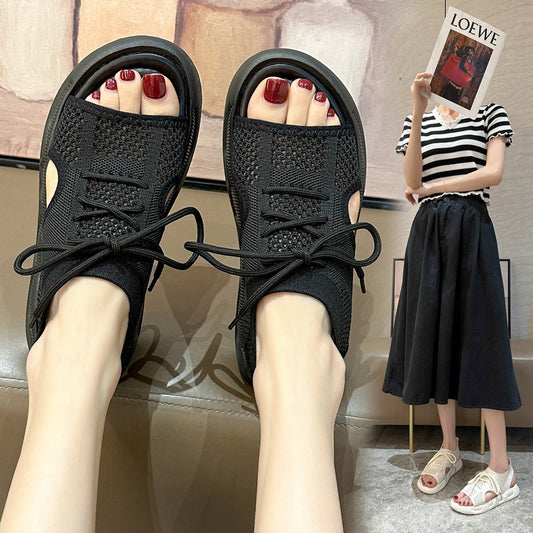 Damen Atmungsaktive Freizeitsandalen mit elastischem Obermaterial und rutschfester Sohle Stalluxe