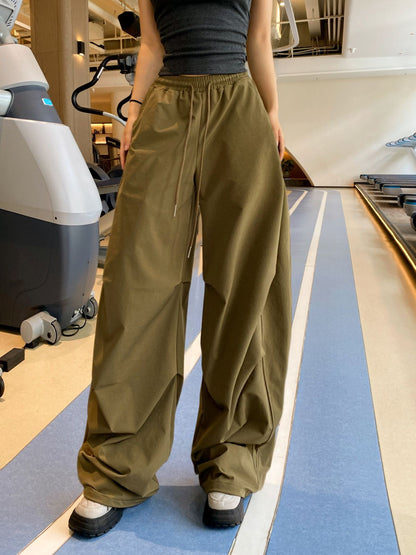 Damen weite Freizeithose mit elastischem Bund und praktischen Seitentaschen Stalluxe