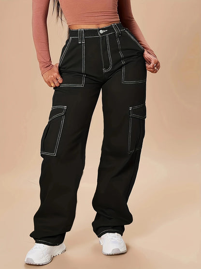 Damen Cargo-Hose mit praktischen Taschen und angesagtem Schnitt Stalluxe