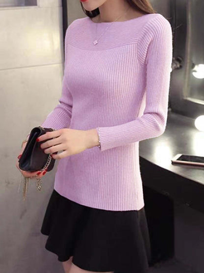 Damen Langärmliges, elegantes Strickoberteil Stalluxe
