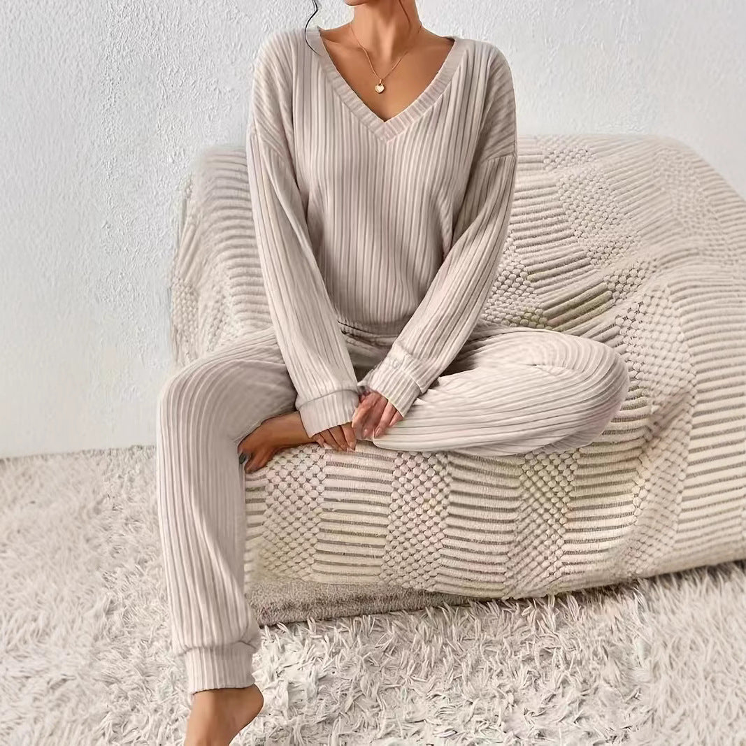 Damen Loungewear Set aus Rippstrick Stalluxe