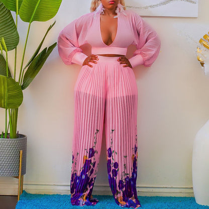 Damen Modischer und luftiger Jumpsuit mit floralem Druck Stalluxe