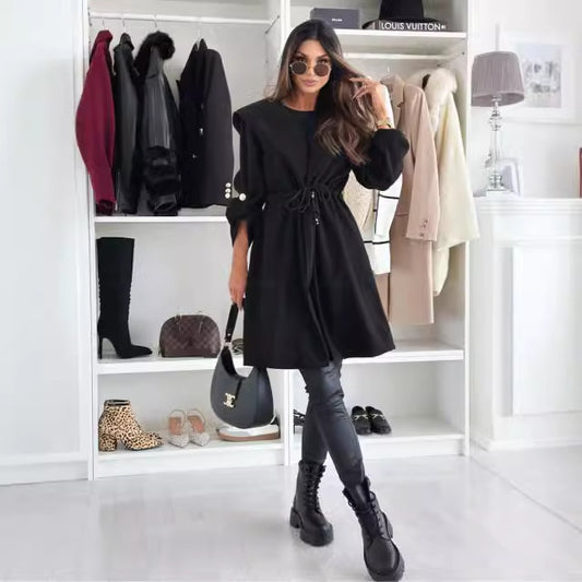 Damen modische Kapuzenjacke im Oversized-Stil Stalluxe