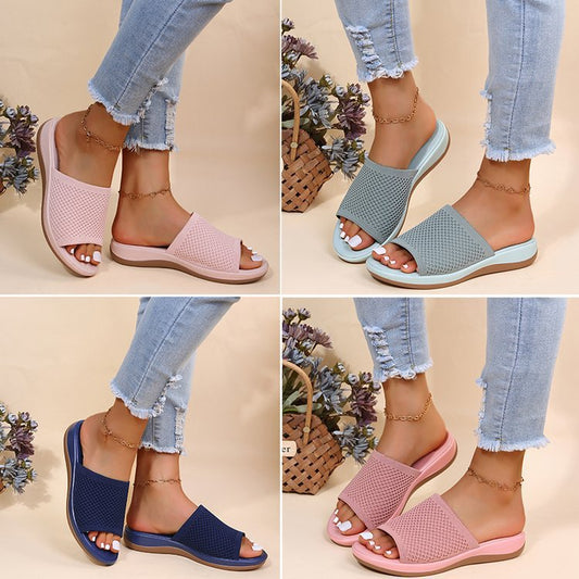 Damen Komfortable Riemchensandalen mit atmungsaktiver Oberfläche und ergonomischem Fußbett Stalluxe