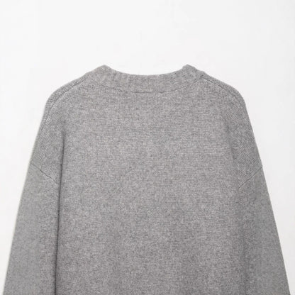 Damen Kurze Strickjacke mit durchgehender Knopfleiste und überschnittenen Schultern Stalluxe
