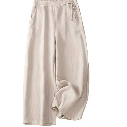 Damen luftige und bequeme Sommerpalazzo-Hosen mit elastischem Bund Stalluxe