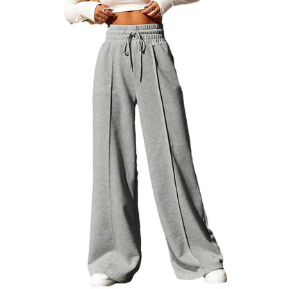 Damen Weit geschnittene Freizeithose mit elastischem Bund und praktischen Taschen Stalluxe