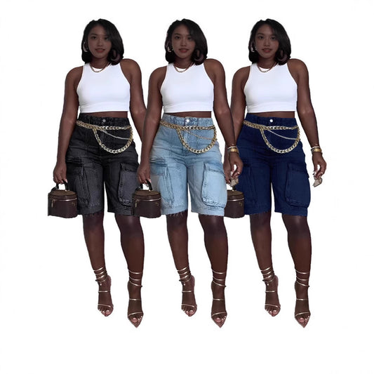Damen Cargo-Shorts mit praktischen Taschen und lässigem Schnitt Stalluxe