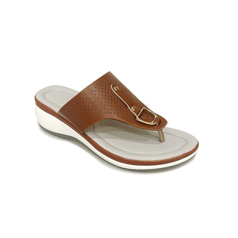 Damen bequeme Zehentrenner-Sandalen mit hochqua- litativem Fußbett und modischem Design Stalluxe