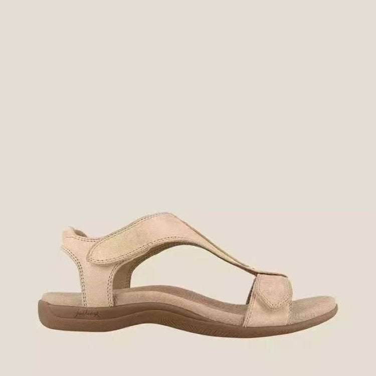 Damen Komfortable Zehentrenner-Sandalen mit verstellbaren Riemen und anatomischem Fußbett Stalluxe