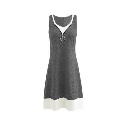 Damen Reißverschluss Freizeitkleid Stalluxe