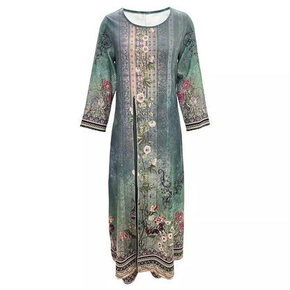 Damen elegantes Jumpsuit mit floralem Überwurf und weitem Bein Stalluxe