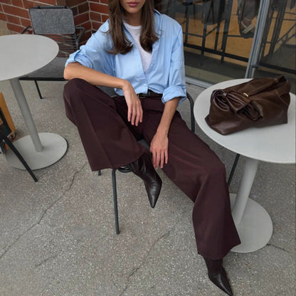 Damen weit geschnittene Hose Stalluxe