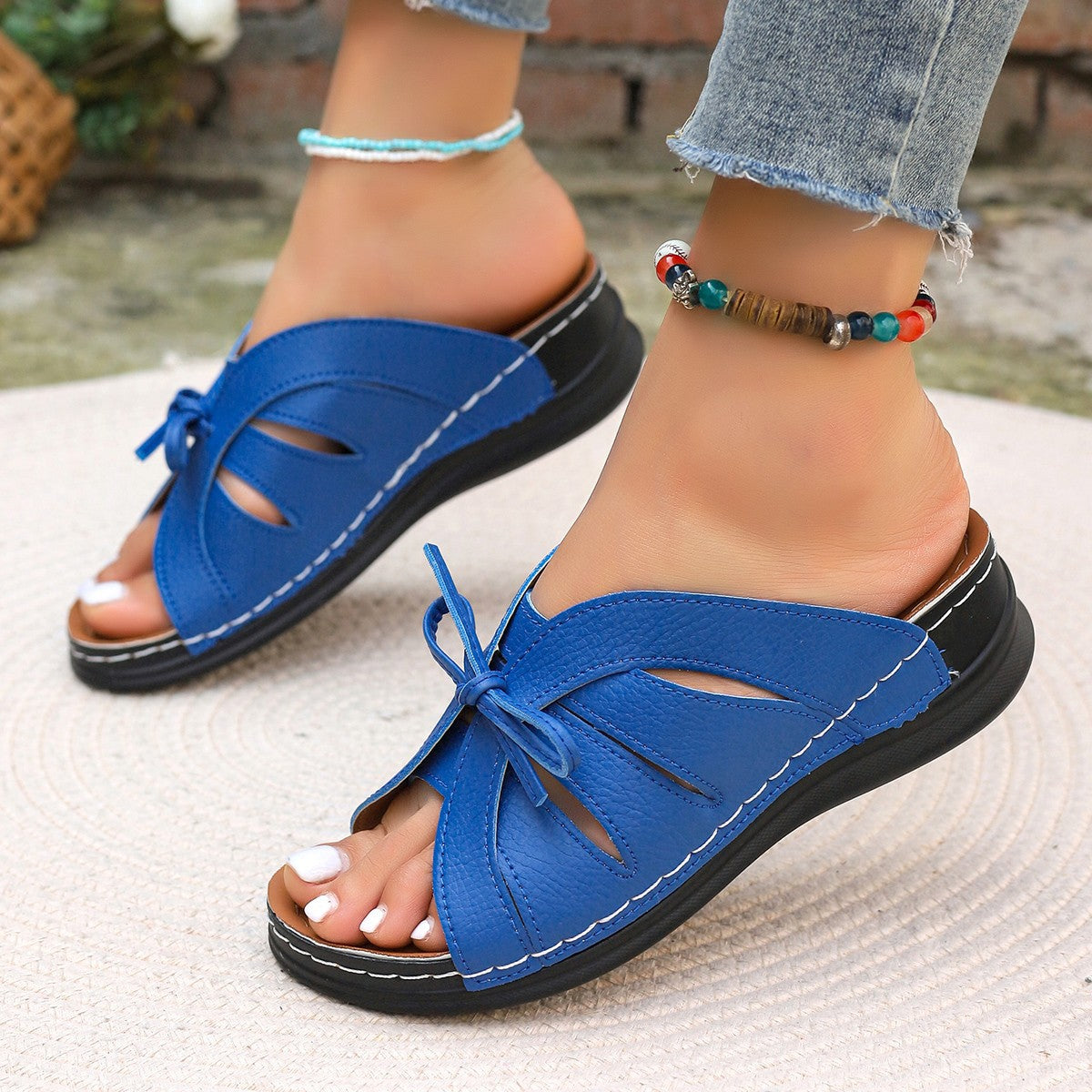 Damen modische Sandalen mit liebevollen Detailverzierungen Stalluxe