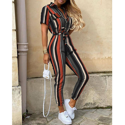 Damen Modischer Jumpsuit mit praktischen Taschen und tailliertem Schnitt Stalluxe