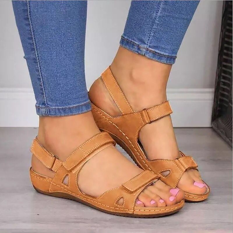 Damen Bequeme Riemensandaletten mit ergonomischer Sohle Stalluxe