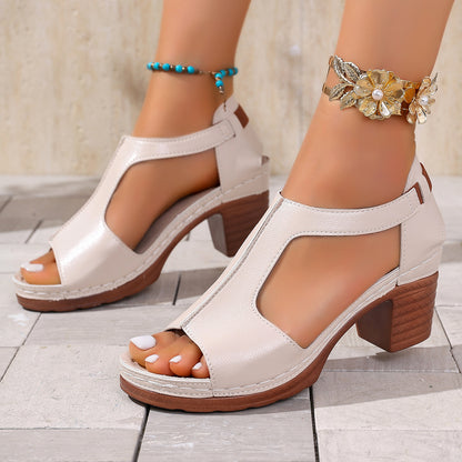 Damen Sandalen mit Blockabsatz Stalluxe