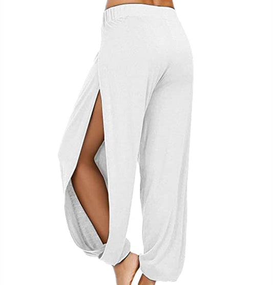 Damen luftige Freizehhose mit seitlichen Schlitzen Stalluxe