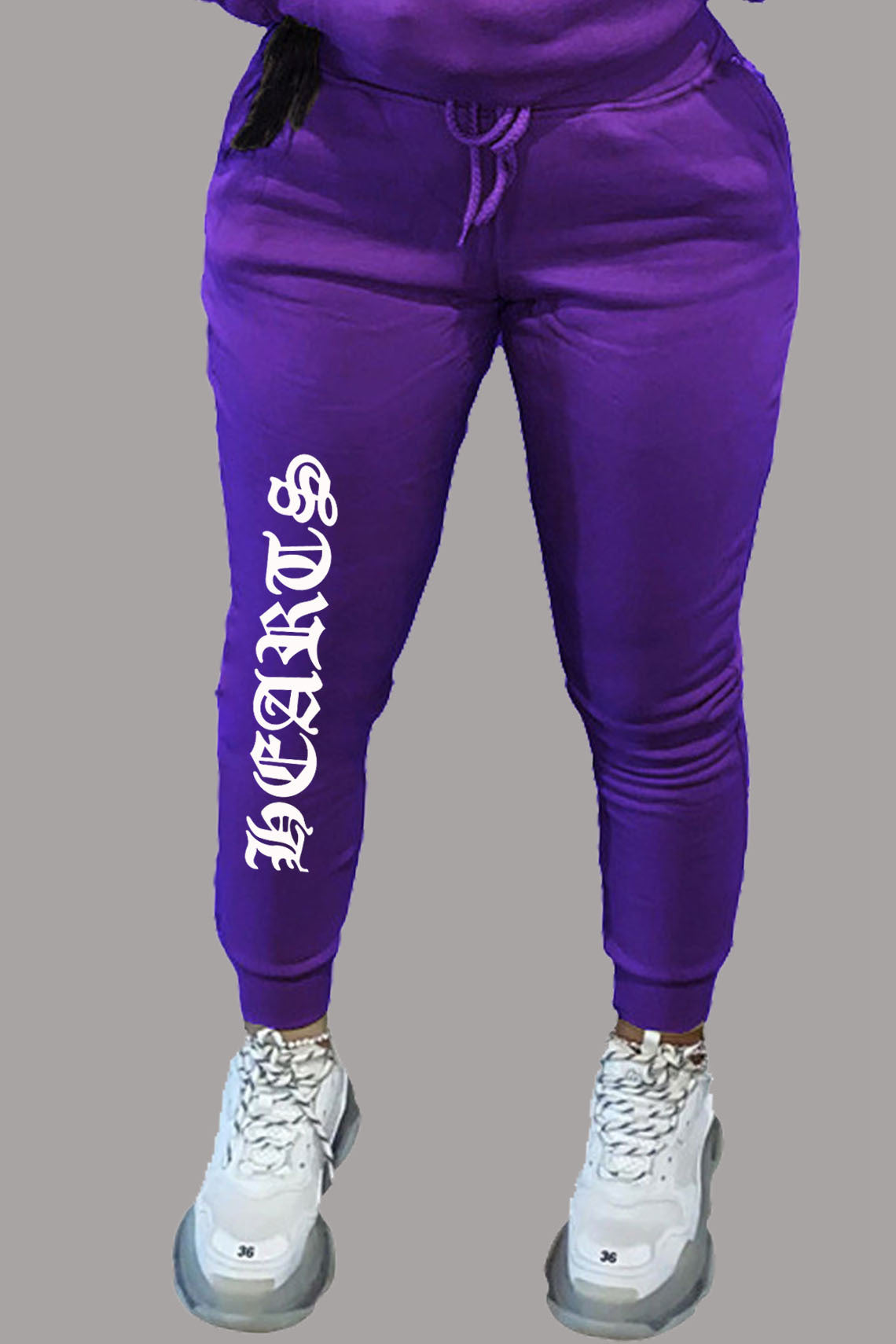 Damen bequeme Sweatpants mit seitlichem Schriftzug Stalluxe