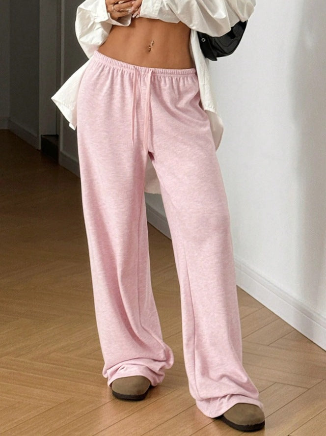 Damen Bequeme und lässige Freizeithose mit hohem Bund und weitem Schnitt Stalluxe