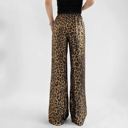 Damen elegante Leoparden-Hose Stalluxe