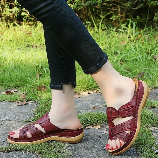 Damen Komfortable Riemensandalen mit verstellbarem Riemen und ergonomischer Sohle Stalluxe