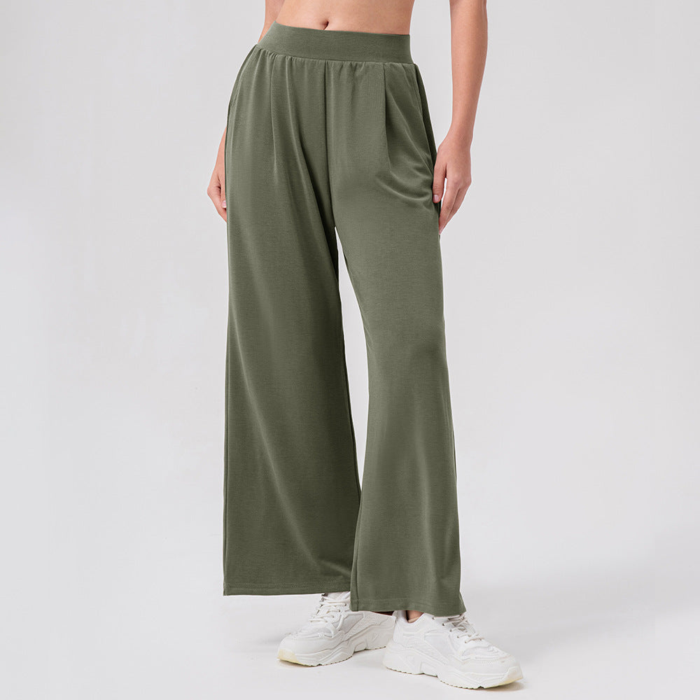 Damen Bequeme, weite Sporthose mit seitlichen Taschen Stalluxe