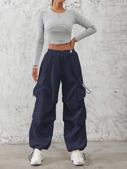 Damen Cargo-Hose im urbanen Utility-Stil mit seitlichen Taschen Stalluxe