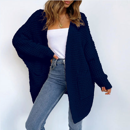 Damen Grobstrickjacke mit lässigem Schnitt und praktischen Taschen Stalluxe