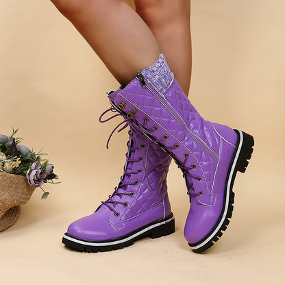 Damen Modische Winterstiefel mit warmem Futter und robustem Profil Stalluxe