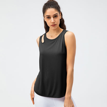 Damen Sportliches Funktions-Tanktop mit elegantem Pailletten-Detail Stalluxe